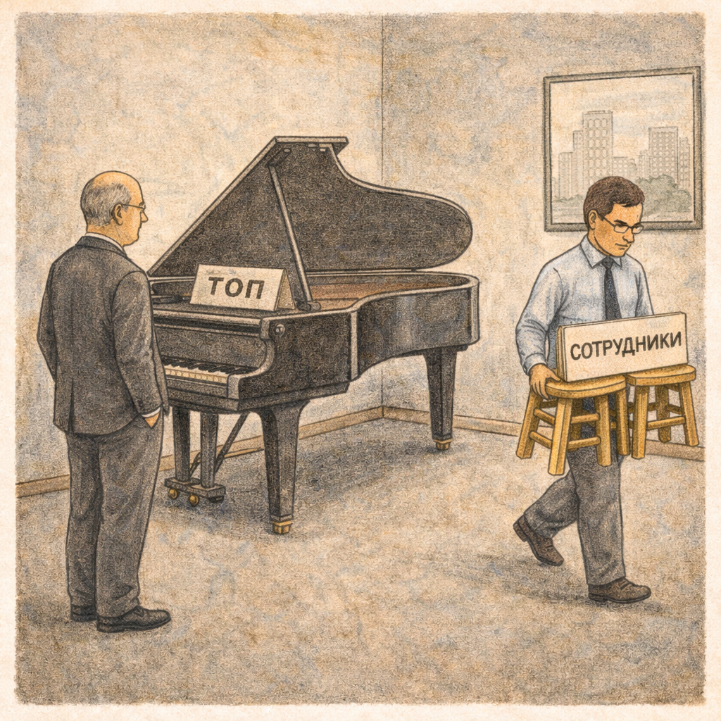 топ и сотрудники